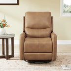 Poltrona reclinabile Adalyn Power Swivel Glider con cuscino lombare