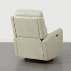 Poltrona reclinabile Adalyn Power Swivel Glider con cuscino lombare