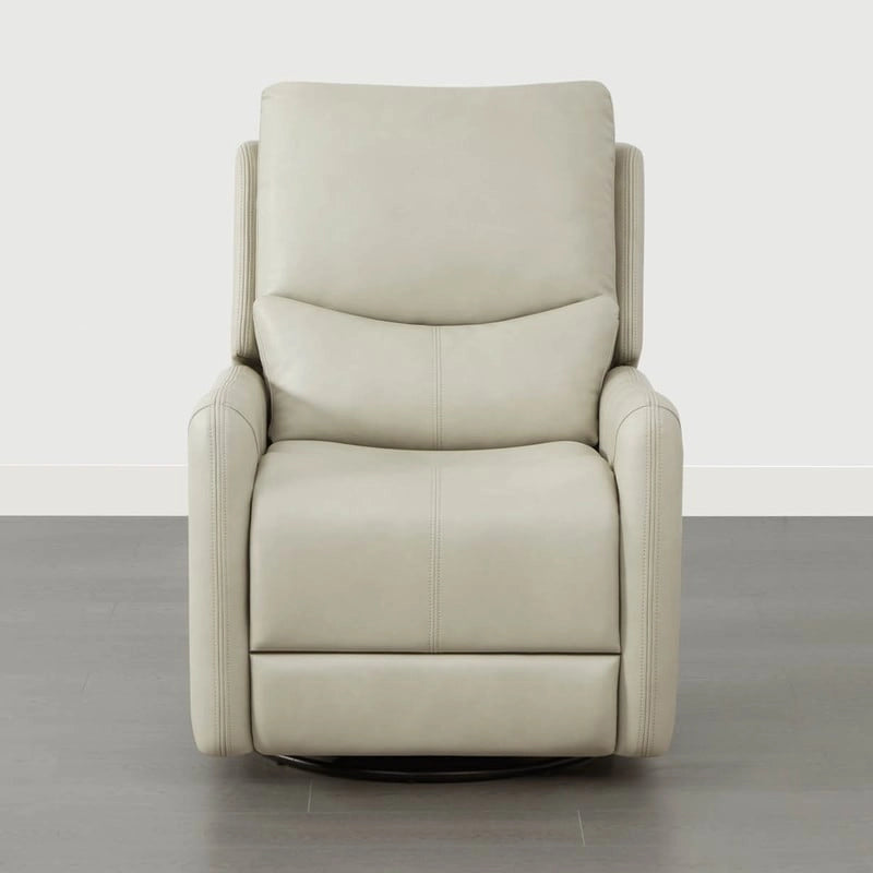Poltrona reclinabile Adalyn Power Swivel Glider con cuscino lombare