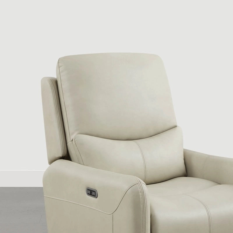 Poltrona reclinabile Adalyn Power Swivel Glider con cuscino lombare