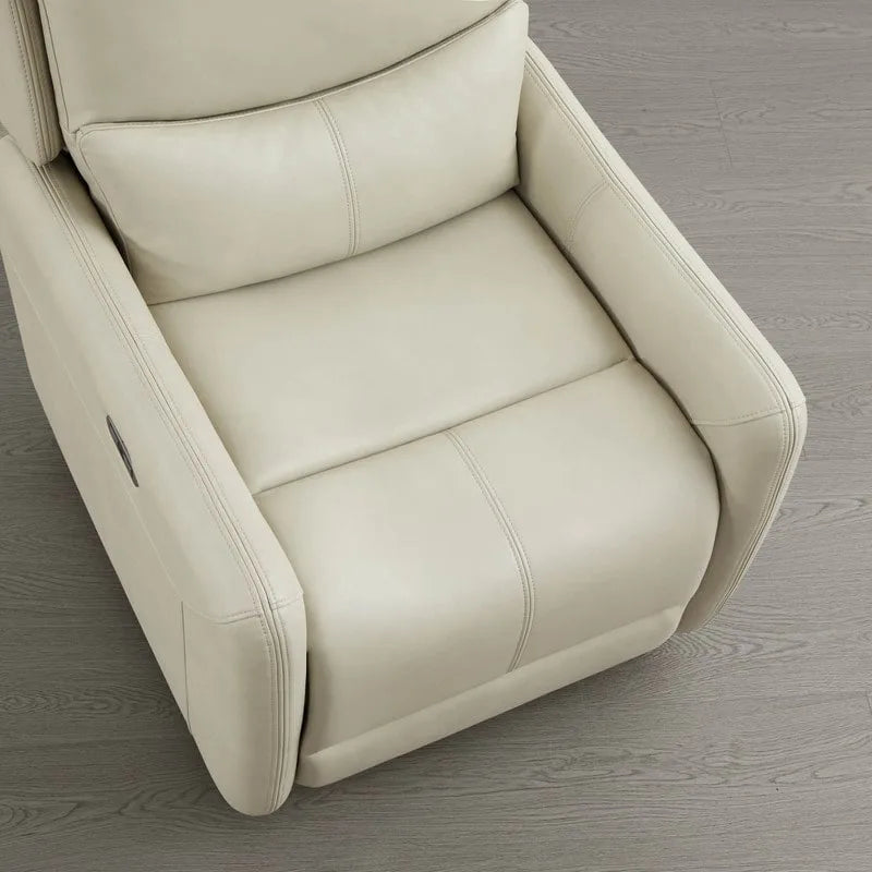 Poltrona reclinabile Adalyn Power Swivel Glider con cuscino lombare
