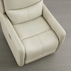 Poltrona reclinabile Adalyn Power Swivel Glider con cuscino lombare