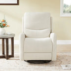 Poltrona reclinabile Adalyn Power Swivel Glider con cuscino lombare