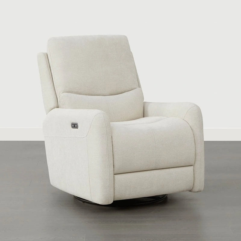 Poltrona reclinabile Adalyn Power Swivel Glider con cuscino lombare