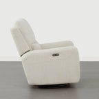 Poltrona reclinabile Adalyn Power Swivel Glider con cuscino lombare