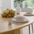 Dovelina 67 Table à Manger Ovale pour 6 Personnes - 3 Options de Couleur - 67x33.5x31