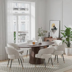 Dovelina 67 Table à Manger Ovale pour 6 Personnes - 3 Options de Couleur - 67x33.5x31