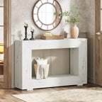 Console étroite de 47 pouces avec rangement pour entrée, salon - 120 L x 74 H x 30 P cm