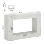 Console étroite de 47 pouces avec rangement pour entrée, salon - 120 L x 74 H x 30 P cm