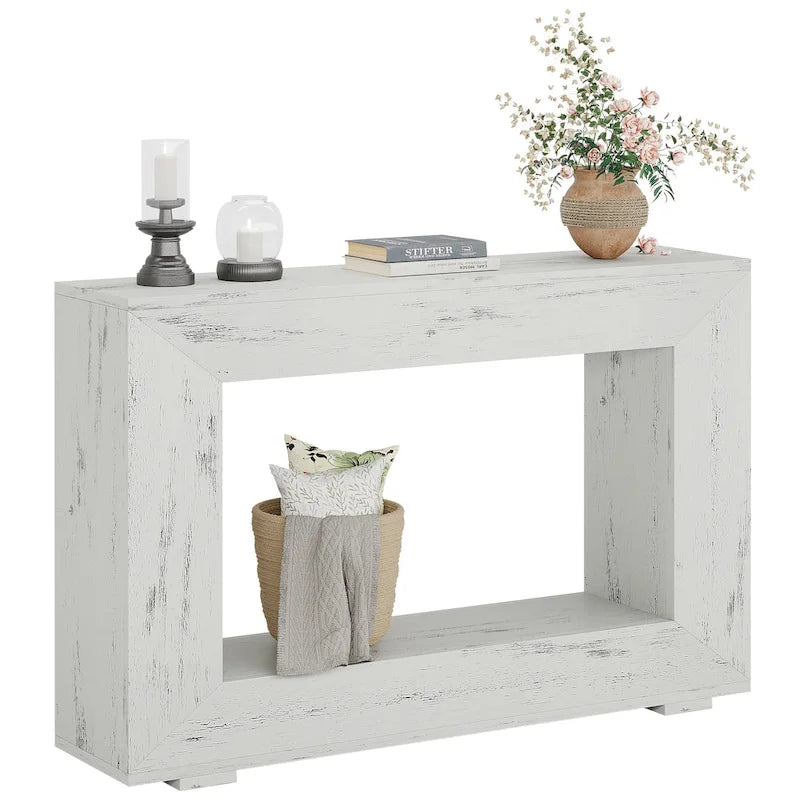 Console étroite de 47 pouces avec rangement pour entrée, salon - 120 L x 74 H x 30 P cm