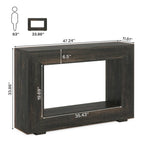 Console étroite de 47 pouces avec rangement pour entrée, salon - 120 L x 74 H x 30 P cm