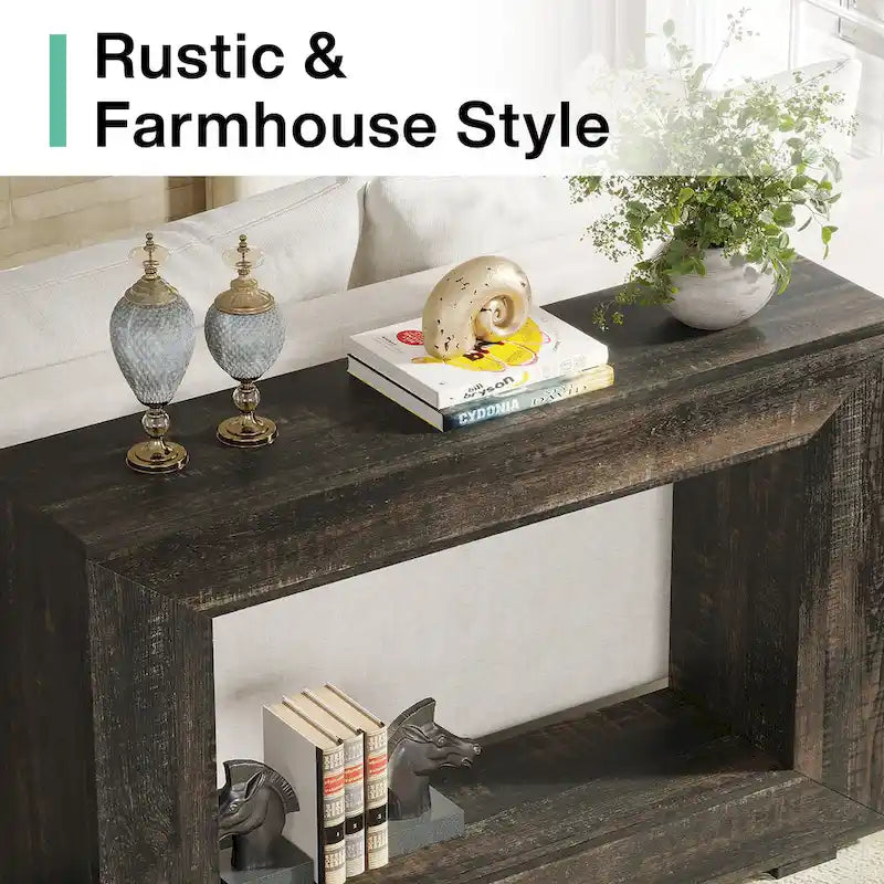 Console étroite de 47 pouces avec rangement pour entrée, salon - 120 L x 74 H x 30 P cm