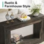 Console étroite de 47 pouces avec rangement pour entrée, salon - 120 L x 74 H x 30 P cm