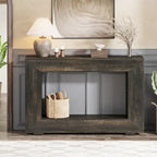 Console étroite de 47 pouces avec rangement pour entrée, salon - 120 L x 74 H x 30 P cm