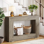 Console étroite de 47 pouces avec rangement pour entrée, salon - 120 L x 74 H x 30 P cm
