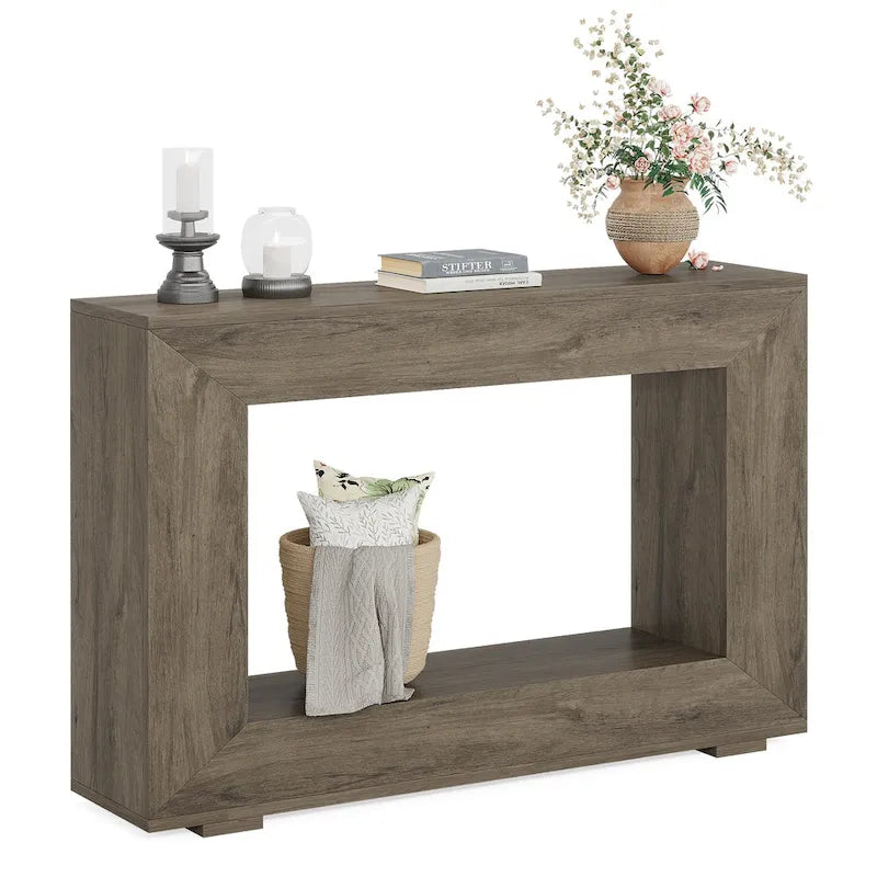 Console étroite de 47 pouces avec rangement pour entrée, salon - 120 L x 74 H x 30 P cm
