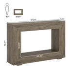 Console étroite de 47 pouces avec rangement pour entrée, salon - 120 L x 74 H x 30 P cm