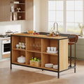 Isola Cucina con 6 Scomparti a Cubo per Cucina Sala da Pranzo