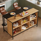 Isola Cucina con 6 Scomparti a Cubo per Cucina Sala da Pranzo