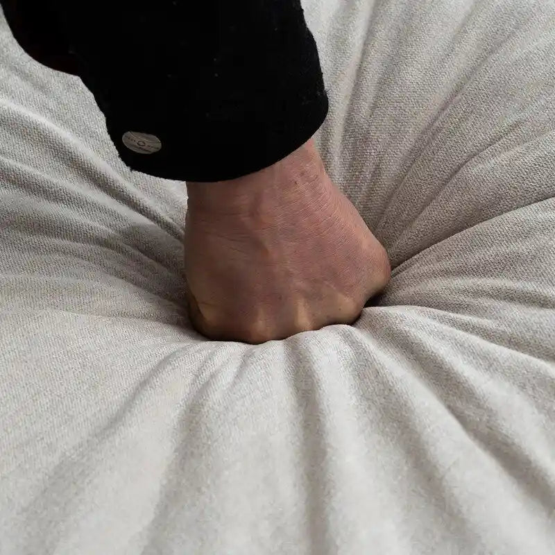 Divano Modulare Convertibile 69 a 2 Posti con Pouf e Contenitore