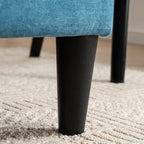 Divano Modulare Convertibile 69 a 2 Posti con Pouf e Contenitore