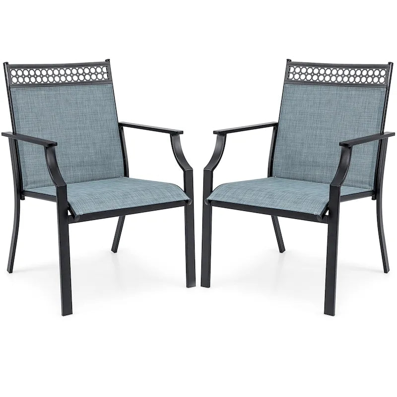Set di 2 sedie da patio Costway con tessuto traspirante per tutte le stagioni - Vedi dettagli