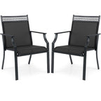 Set di 2 sedie da patio Costway con tessuto traspirante per tutte le stagioni - Vedi dettagli