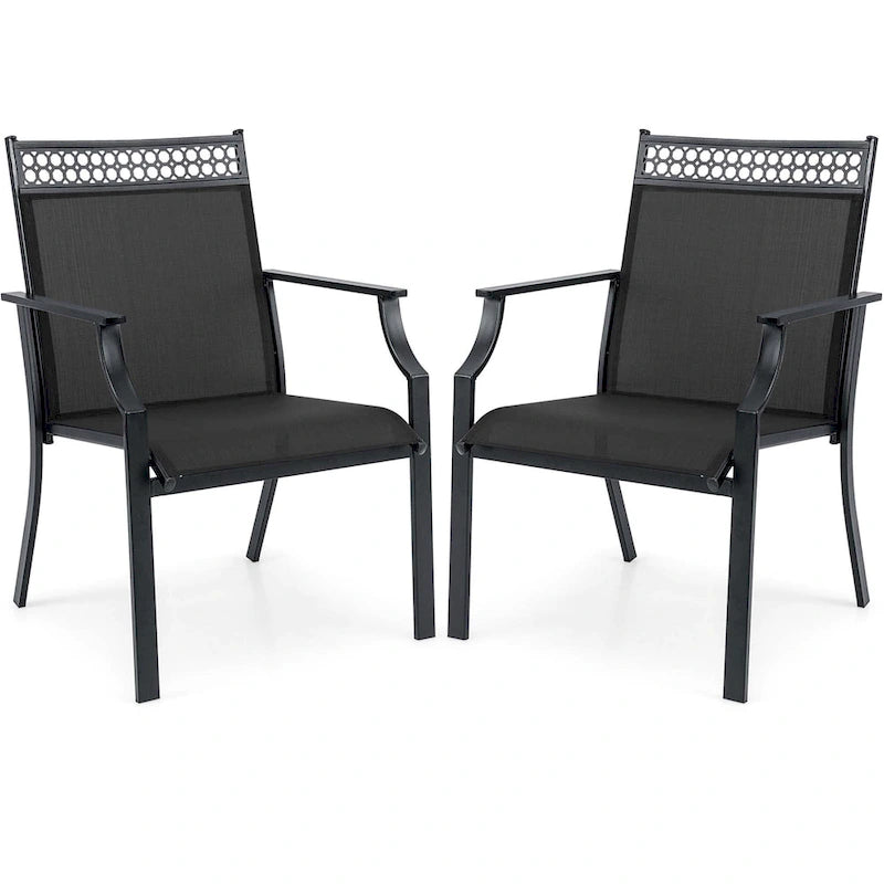 Set di 2 sedie da patio Costway con tessuto traspirante per tutte le stagioni - Vedi dettagli