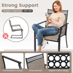 Set di 2 sedie da patio Costway con tessuto traspirante per tutte le stagioni - Vedi dettagli