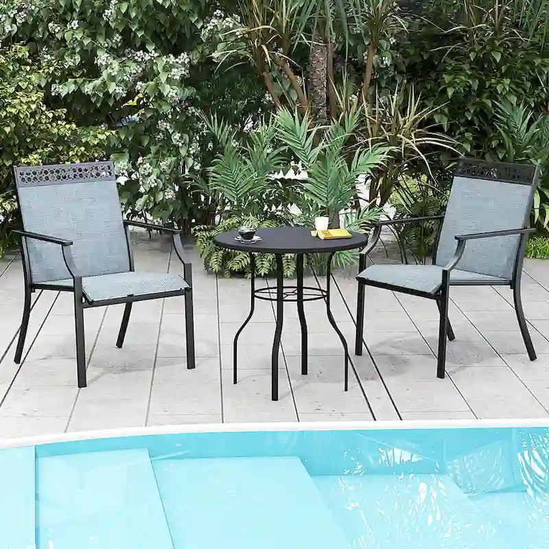 Set di 2 sedie da patio Costway con tessuto traspirante per tutte le stagioni - Vedi dettagli