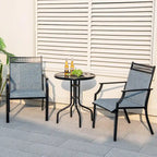 Set di 2 sedie da patio Costway con tessuto traspirante per tutte le stagioni - Vedi dettagli