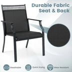 Set di 2 sedie da patio Costway con tessuto traspirante per tutte le stagioni - Vedi dettagli