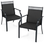 Set di 2 sedie da patio Costway con tessuto traspirante per tutte le stagioni - Vedi dettagli