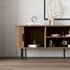Meuble TV console média Tambour pour téléviseurs jusqu'à 55 pouces