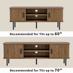 Meuble TV console média Tambour pour téléviseurs jusqu'à 55 pouces