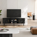 Meuble TV console média Tambour pour téléviseurs jusqu'à 55 pouces