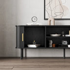 Meuble TV console média Tambour pour téléviseurs jusqu'à 55 pouces