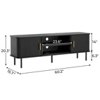Meuble TV console média Tambour pour téléviseurs jusqu'à 55 pouces