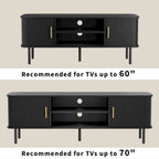 Meuble TV console média Tambour pour téléviseurs jusqu'à 55 pouces