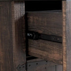 Meuble de rangement étroit de salle de bain de style ferme, Meuble de rangement de 68 po de hauteur