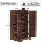 47 Armadietto da Cucina Dispensa, Mobile Contenitore con Ante Scorrevoli Stile Fienile - N/D