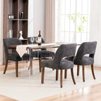Set di 2 sedie da pranzo con schienale imbottito
