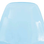 Set da pranzo Bristol 5 pezzi Tavolo rotondo da 35 pollici e 4 sedie in plastica con base dorata
