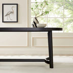 Tavolo da pranzo ovale Middlebrook Modern Rustic in legno massello di rovere da 70 pollici