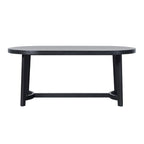 Tavolo da pranzo ovale Middlebrook Modern Rustic in legno massello di rovere da 70 pollici