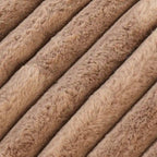 Canapé d'angle modulable en tissu peluche rembourré, garni de duvet pour salon