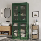Mobiletto da bagno 32" in legno massello al 100% con ante opzionali di Palace Imports