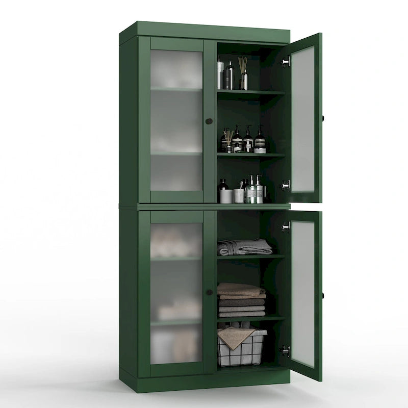 Mobiletto da bagno 32" in legno massello al 100% con ante opzionali di Palace Imports