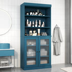Mobiletto da bagno 32" in legno massello al 100% con ante opzionali di Palace Imports