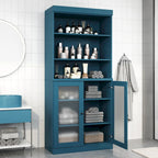 Mobiletto da bagno 32" in legno massello al 100% con ante opzionali di Palace Imports